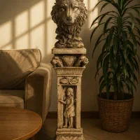 مجسمه گرگ به همراه پایه (پایه جداشونده است)