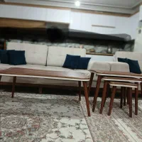 مبل هفت نفره همراه میز جلو مبلی و۳تاعسلی ۲۵میلیون