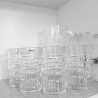 پارچ و لیوان خشتی لومینارک عتیقه