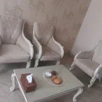 سرویس مبلمان ۷ نفره با میز ناهارخوری ۸ نفره|مبلمان خانگی و میز عسلی|تهران, مینی‌سیتی (شهرک نفت)|دیوار