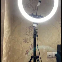 رینگ لایت هفت رنگ با کنترل و‌کیف کاملا نو