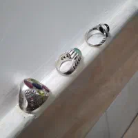 سه عدد انگشتر نقره ۹۲۵باسنگهای اصلی|جواهرات|قم, شهرک فاطمیه|دیوار