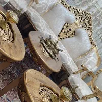 مبل سلطنتی 9نفره تمام چوب گردوسفارشی با میز|مبلمان خانگی و میز عسلی|تبریز, |دیوار
