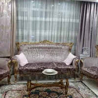مبل هفت نفره با پرده پذیرایی|مبلمان خانگی و میز عسلی|ری, جوانمرد قصاب|دیوار