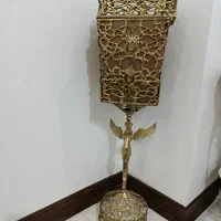 میز تلویزن .ساعت . گلدان .سطل زباله برنجی|صنایع دستی و سایر لوازم تزئینی|گلستان (تهران), |دیوار