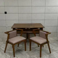 میز ناهار خوری چهارنفره کمجا چوب توسکا