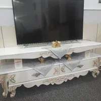 میز تلویزیون چهار تیکه با ویترین