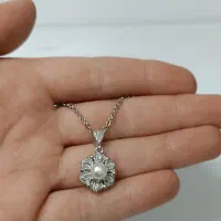پلاک نقره با مروارید اصل پرورشی شیک و مجلسی|بدلیجات|گناباد, |دیوار