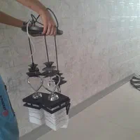 لوستر سه شاخه چوبی