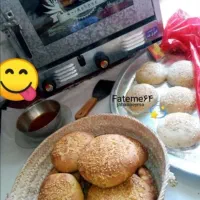 بتنور تازه خونگی تنوری (با مهیاوه روغن میخوریم )