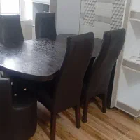 میز نهار خوری 6 نفری شیک