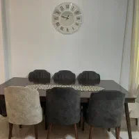 میز نهار خوری و مبلمان راحتی ۸ نفره