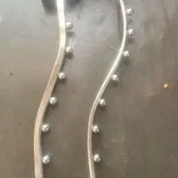 رگال رختی فلزی نقره ای نونو