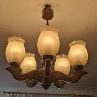 دو عدد لوستر پنج شاخه کاملا نو و سالم