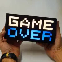 لایت باکس GAME OVER سالم|کنسول، بازی ویدئویی و آنلاین|تبریز, |دیوار