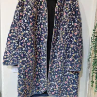 مانتو سوزندوزی مجلسی به همراه کیف و شلوار ست