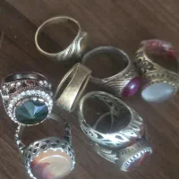 انگشتر نقره فیروزه نیشابور و الماس کاری شده|جواهرات|گناباد, |دیوار