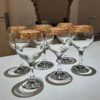 گیلاس خوری طلا کوب