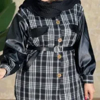 مانتو استین چرم ست مادر پسری