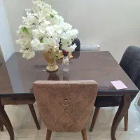 میز نهارخوری ۴نفره شیک چوبی|میز و صندلی غذاخوری|اصفهان, احمدآباد|دیوار