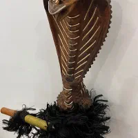 قلیان چوبی طرح مار کبری