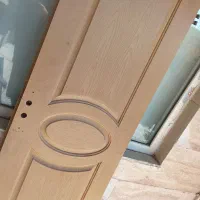 درب چوبی سرویس