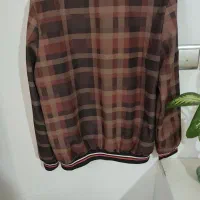 کاپشن چهارخونه ویه لباس مشکی مخمل درحدنو