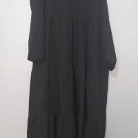 پیراهن چین دار مشکی