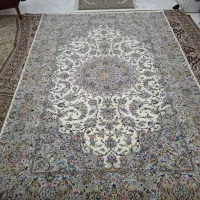 فرش دست بافت کاشان نقشه استاد تقدیسی جفت ۶متری