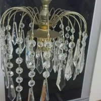 یک جفت لوستر برنز و کریستال و تابلو