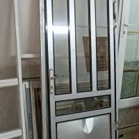 درب آلومینیومی نقره ای 90×230|مصالح و تجهیزات ساختمان|بندر ترکمن, |دیوار