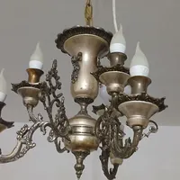لوستر طرح برنج شش شعله