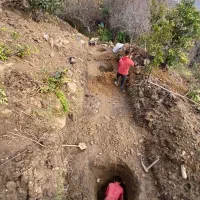 حفاری چاه فاضلاب چاهک مقنی جای شمع کندکاری استخر