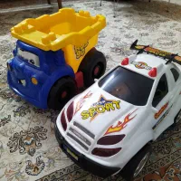 ماشین اسباب بازی بزرگ با جعبه