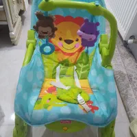 تخت کودک با تشک،روروئک،کالسکه تاشو و نی نی لای لای