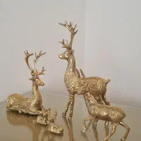 مجسمه گوزن برنزی