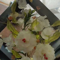 باکس دیواری گلدار مربعی 3تایی ست|گل مصنوعی|کامیاران, |دیوار