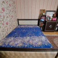 فروش تخت خواب دو نفره فلزی همراه تشک