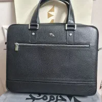 کیف چرم مشهد اداری لبتاب دوشی مشکی نو هدیه کادو
