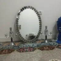 آینه و شمعدان در حد نو