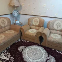 مبل هفت نفره کاملا سالم|مبلمان خانگی و میز عسلی|بافق, |دیوار
