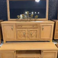 ست آینه کنسول چوبی طرح کلاسیک