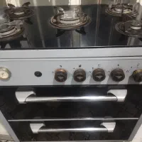 اجاق گاز طرح فر،صفحه‌ شیشه ای نشکن