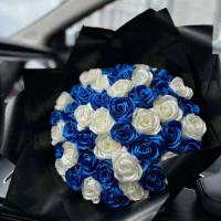 رز روبانی دسته گل جاویدان