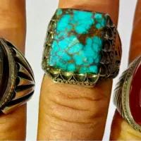 انگشتر ری احمد و فیروزه و عقیق