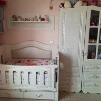 سرویس خواب نوزاد کمجا چوب مدل ویانا مناسب سیسمونی|اسباب و اثاث بچه|تهران, گلستان (شهرک راه آهن)|دیوار