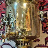 سماور ذغالی روسی دسته گوشواره تمیز