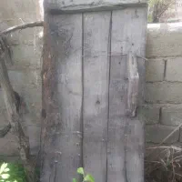 درب قدیمی دولنگه چوب گردو