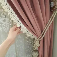 پرده پذیرایی همراه والان مخمل