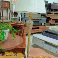 میز تلفن و ساعت و آباژور ایستاده وصندلی اپن|میز تلفن|یزد, |دیوار